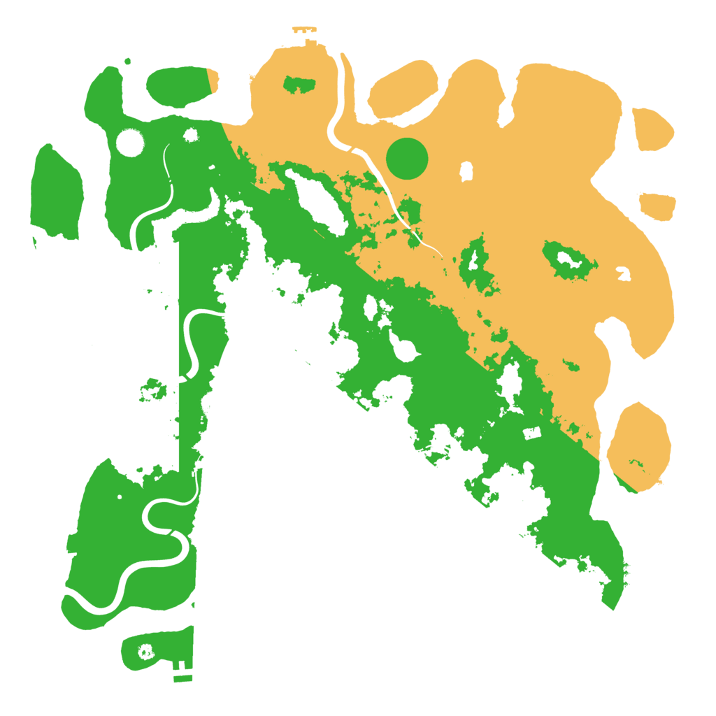 Biome Rust Map: Procedural Map, Size: 4500, Seed: 97730815