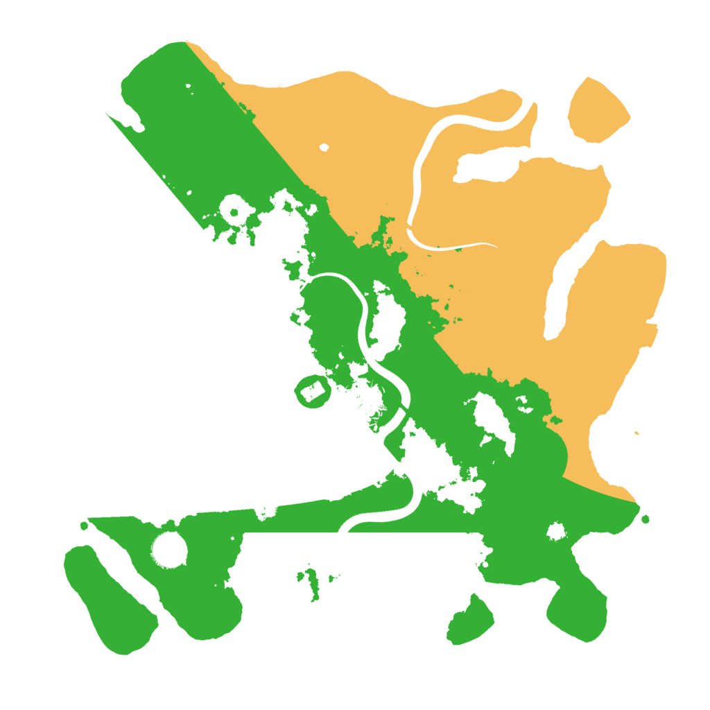 Biome Rust Map: Procedural Map, Size: 3500, Seed: 1202742208