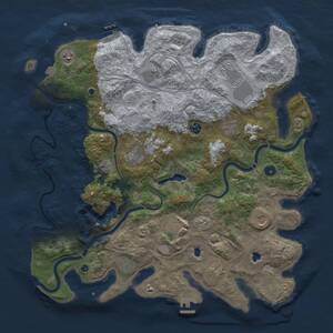 Thumbnail Rust Map: Procedural Map, Size: 4500, Seed: 66352432, 19 Monuments