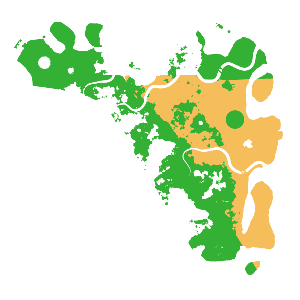 Biome Rust Map: Procedural Map, Size: 4300, Seed: 895679600
