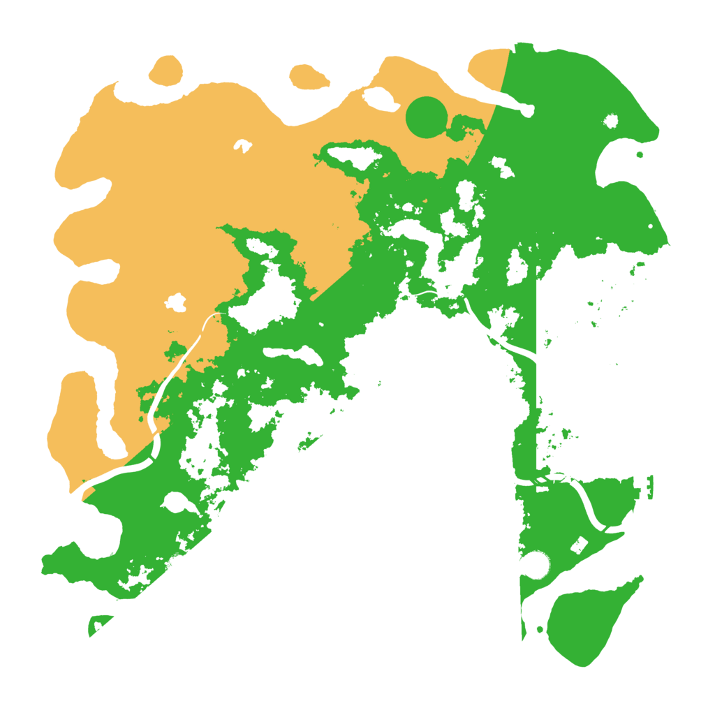 Biome Rust Map: Procedural Map, Size: 4500, Seed: 639459390