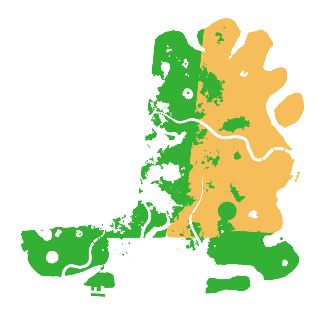 Biome Rust Map: Procedural Map, Size: 4500, Seed: 1627579691