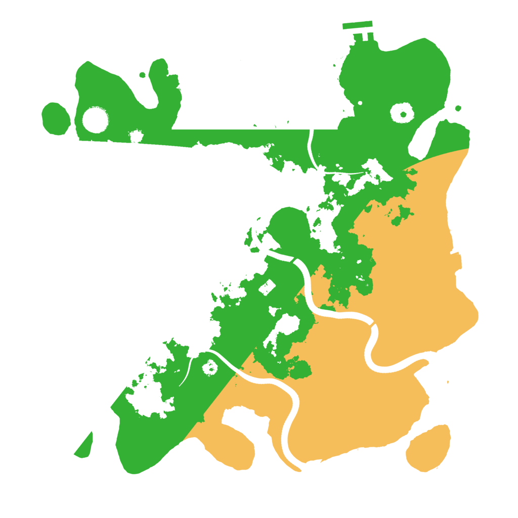 Biome Rust Map: Procedural Map, Size: 3500, Seed: 159593460