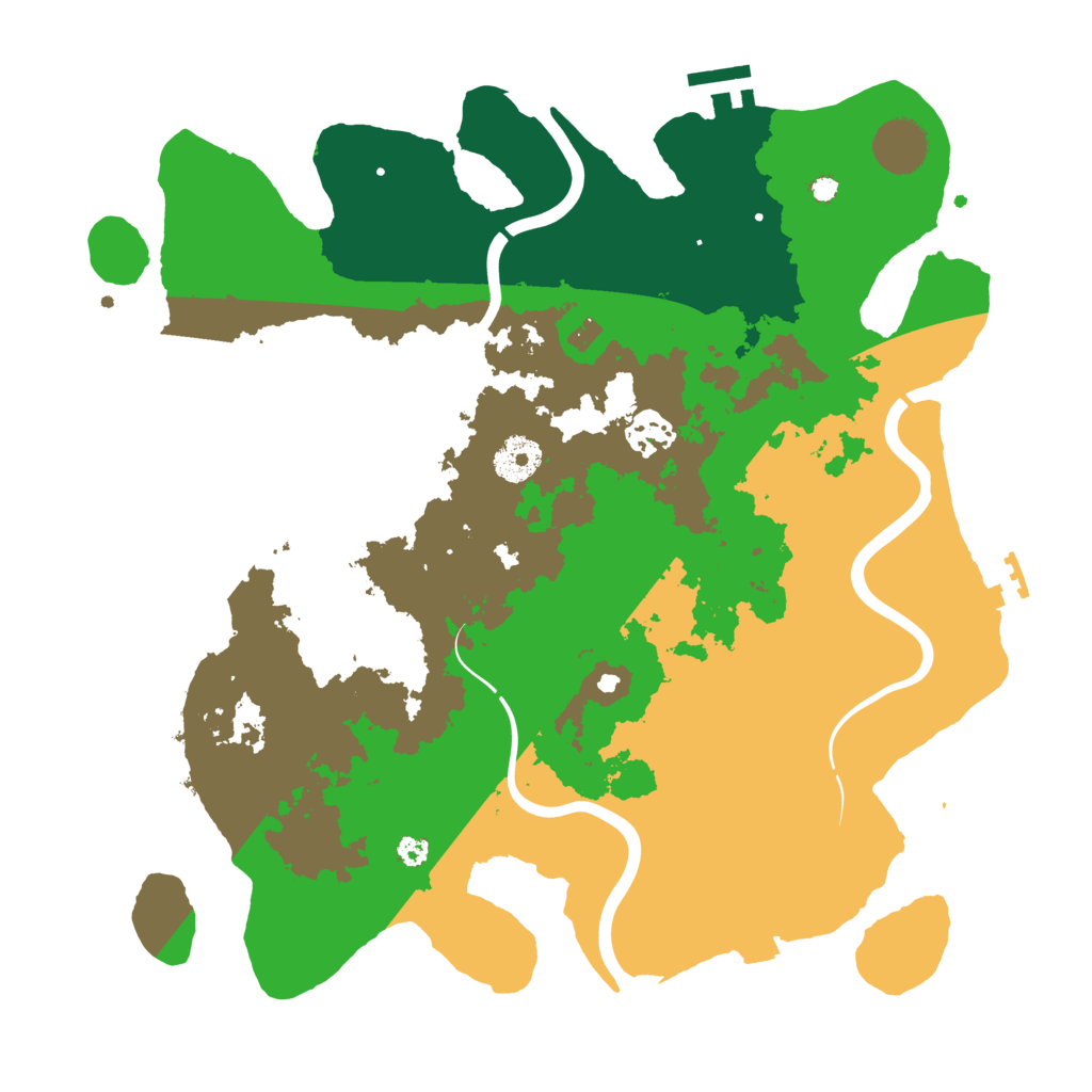 Biome Rust Map: Procedural Map, Size: 3500, Seed: 159593460