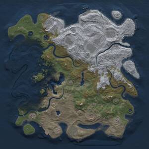 Thumbnail Rust Map: Procedural Map, Size: 4250, Seed: 454199317, 15 Monuments