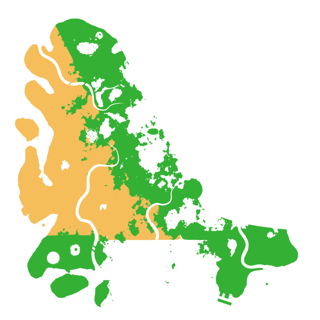 Biome Rust Map: Procedural Map, Size: 4500, Seed: 380719752
