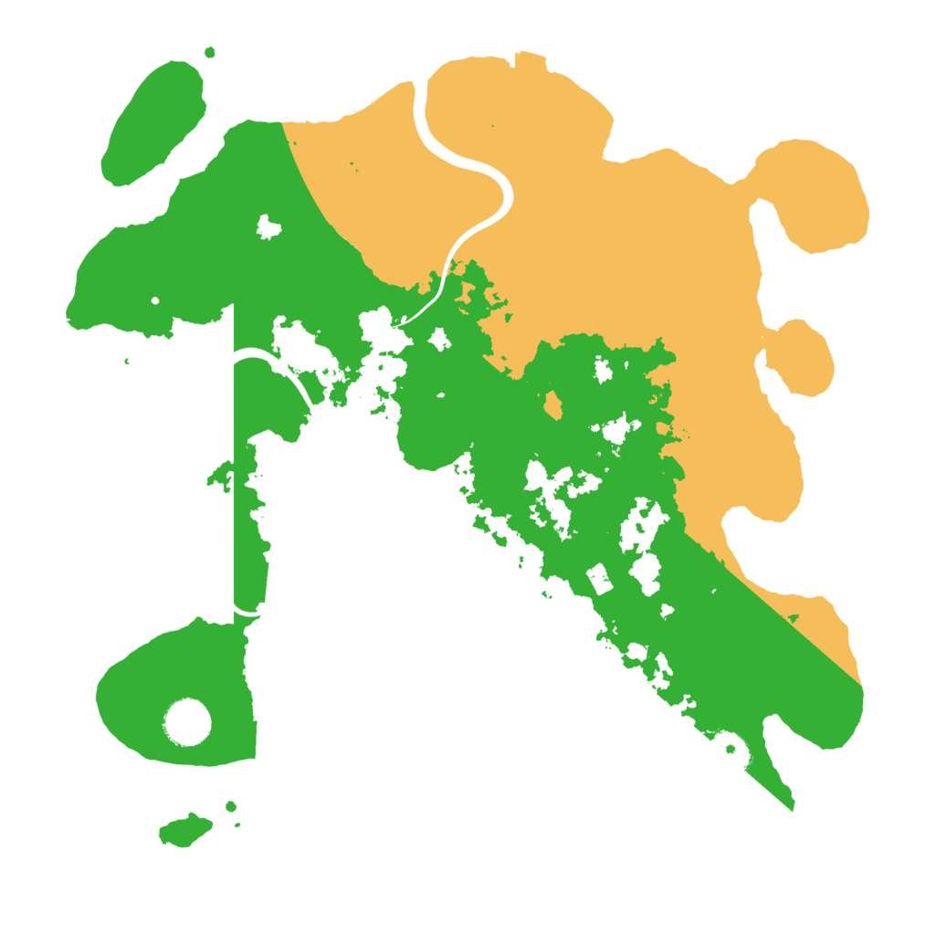 Biome Rust Map: Procedural Map, Size: 3500, Seed: 1376207110