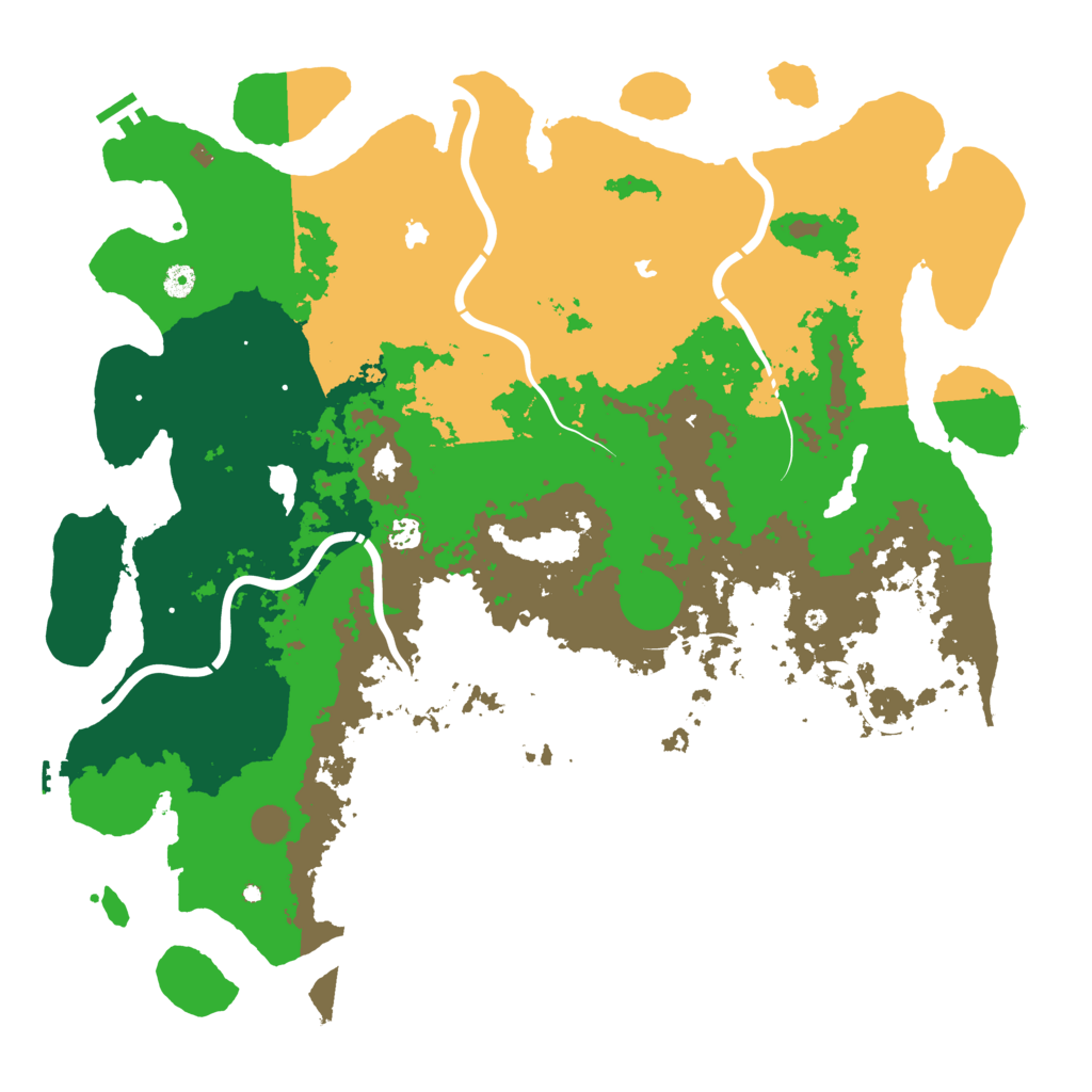 Biome Rust Map: Procedural Map, Size: 5000, Seed: 1014142557