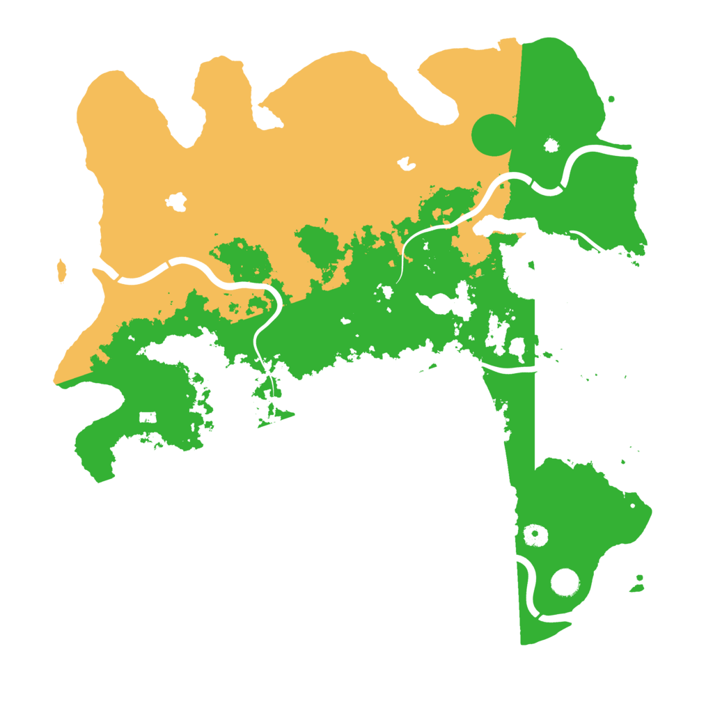Biome Rust Map: Procedural Map, Size: 4500, Seed: 353601043