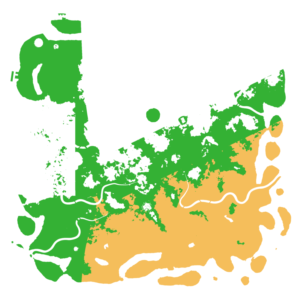 Biome Rust Map: Procedural Map, Size: 6000, Seed: 1235926173