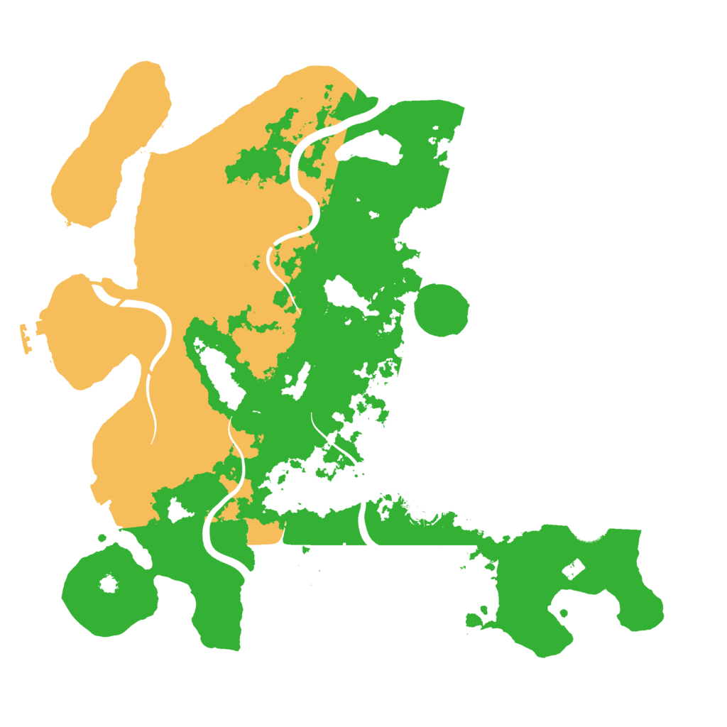 Biome Rust Map: Procedural Map, Size: 3700, Seed: 374605544