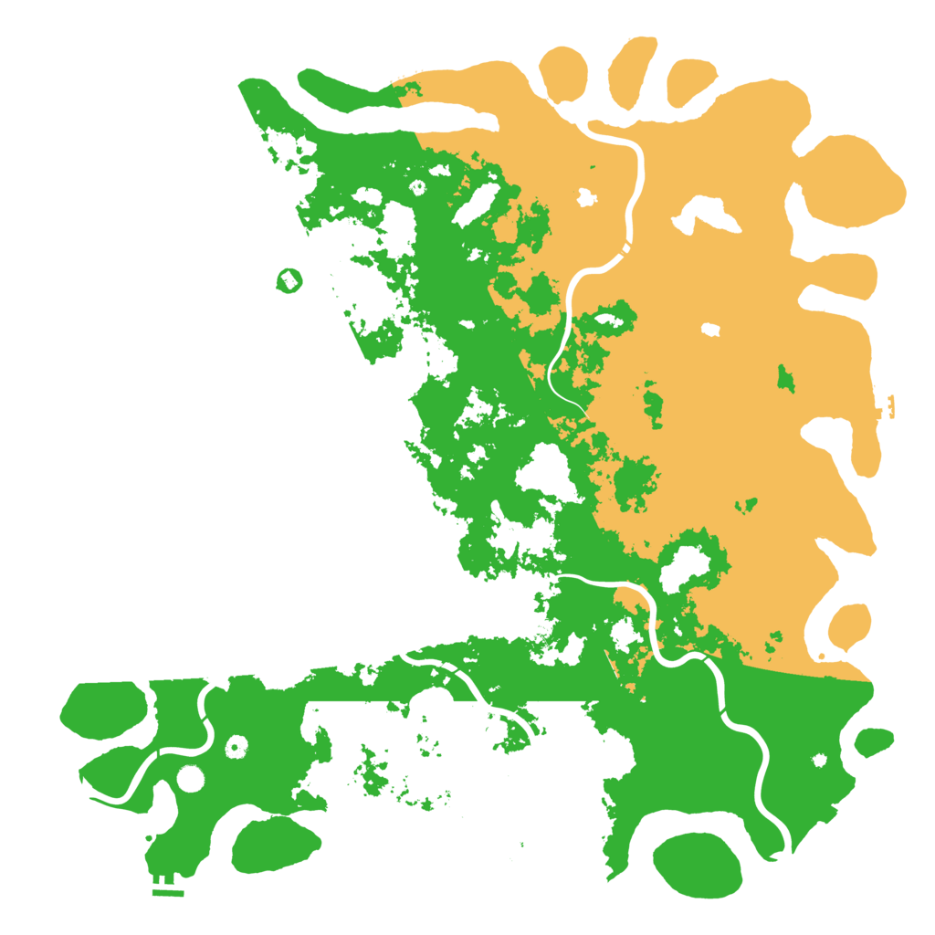 Biome Rust Map: Procedural Map, Size: 6000, Seed: 370826