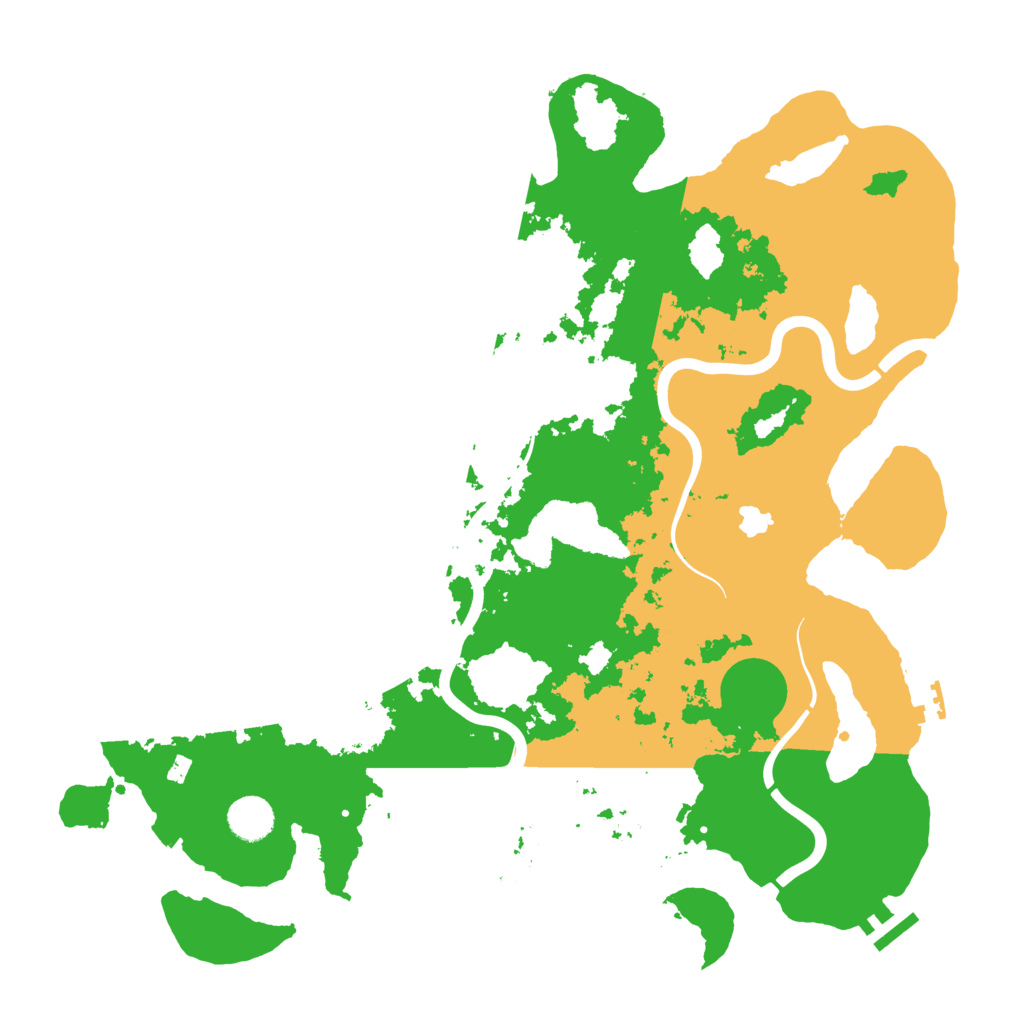 Biome Rust Map: Procedural Map, Size: 4050, Seed: 1857567180