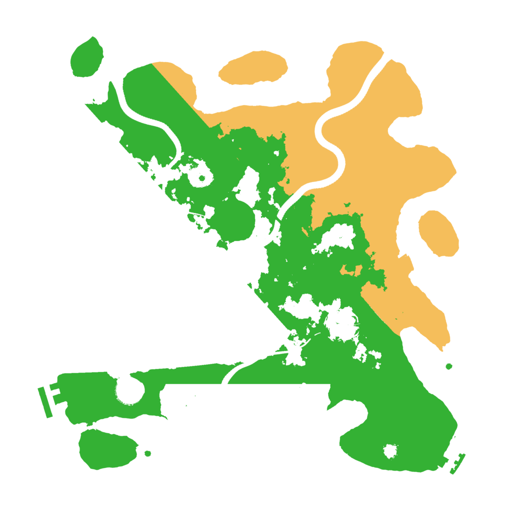 Biome Rust Map: Procedural Map, Size: 3300, Seed: 2022434878