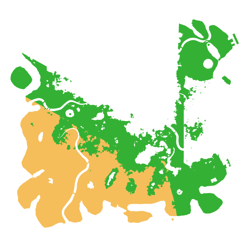 Biome Rust Map: Procedural Map, Size: 4500, Seed: 1287915303