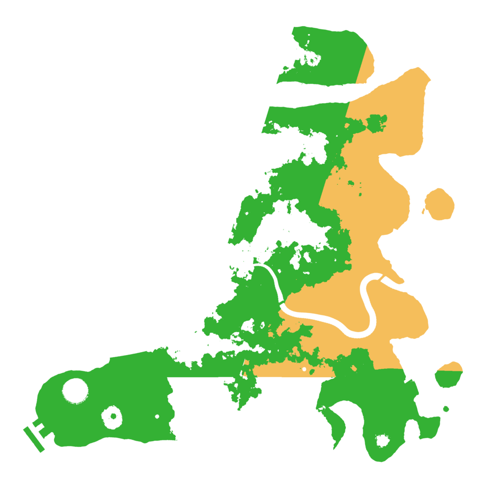 Biome Rust Map: Procedural Map, Size: 3500, Seed: 16456