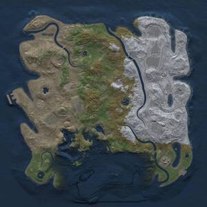 Thumbnail Rust Map: Procedural Map, Size: 4250, Seed: 313689078, 16 Monuments