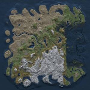 Thumbnail Rust Map: Procedural Map, Size: 5000, Seed: 78731, 16 Monuments