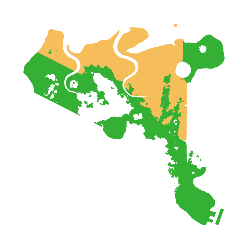 Biome Rust Map: Procedural Map, Size: 3000, Seed: 1221508915