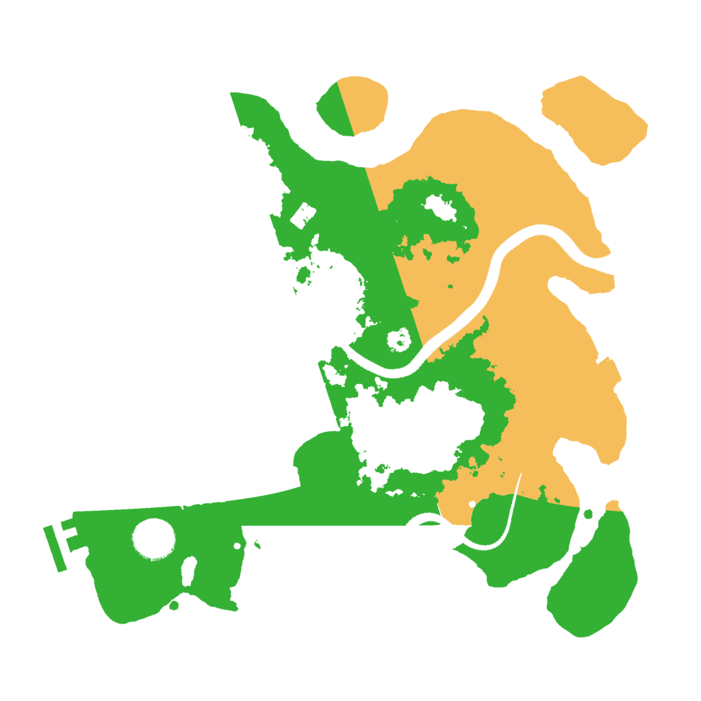 Biome Rust Map: Procedural Map, Size: 3000, Seed: 1303598206