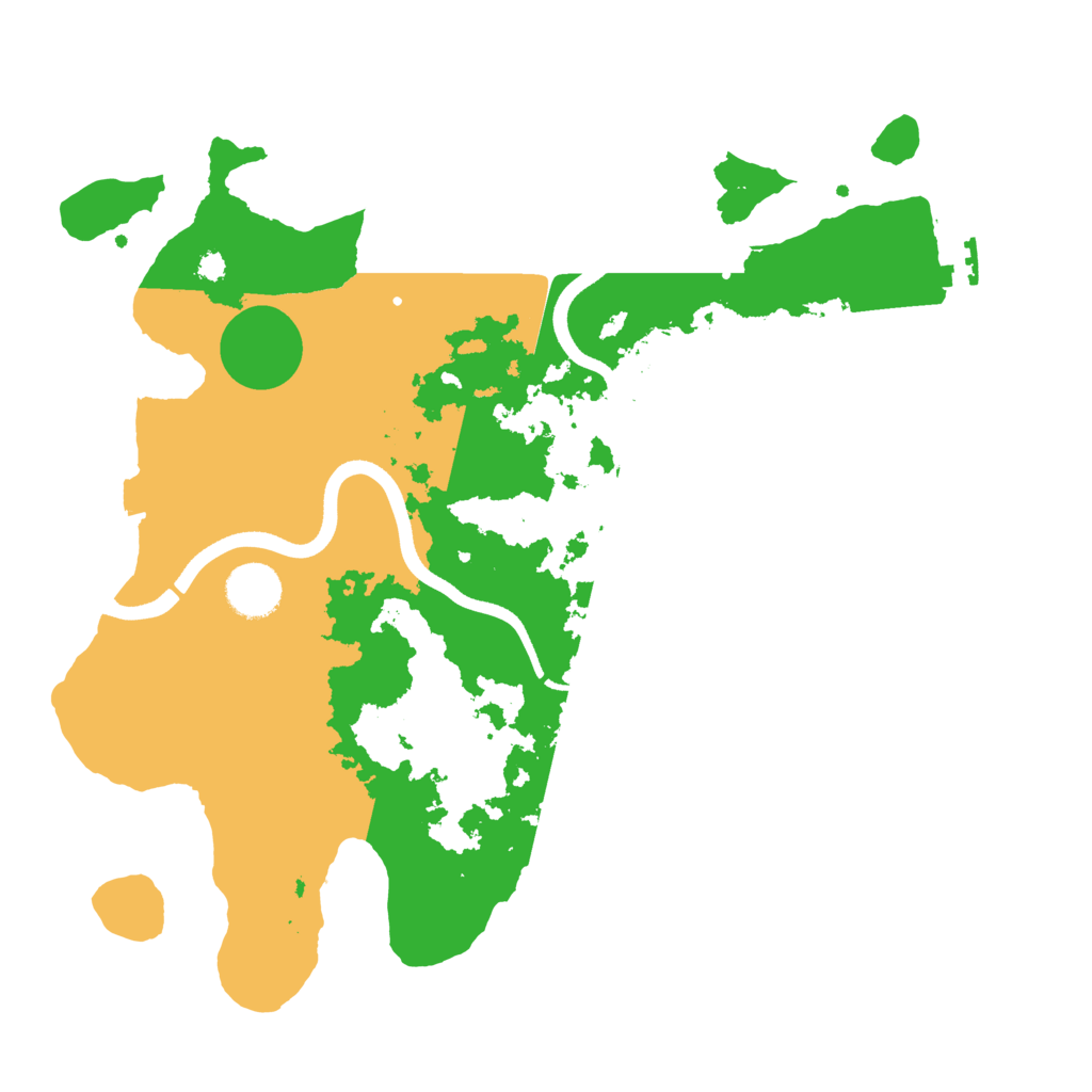 Biome Rust Map: Procedural Map, Size: 3500, Seed: 1387629546