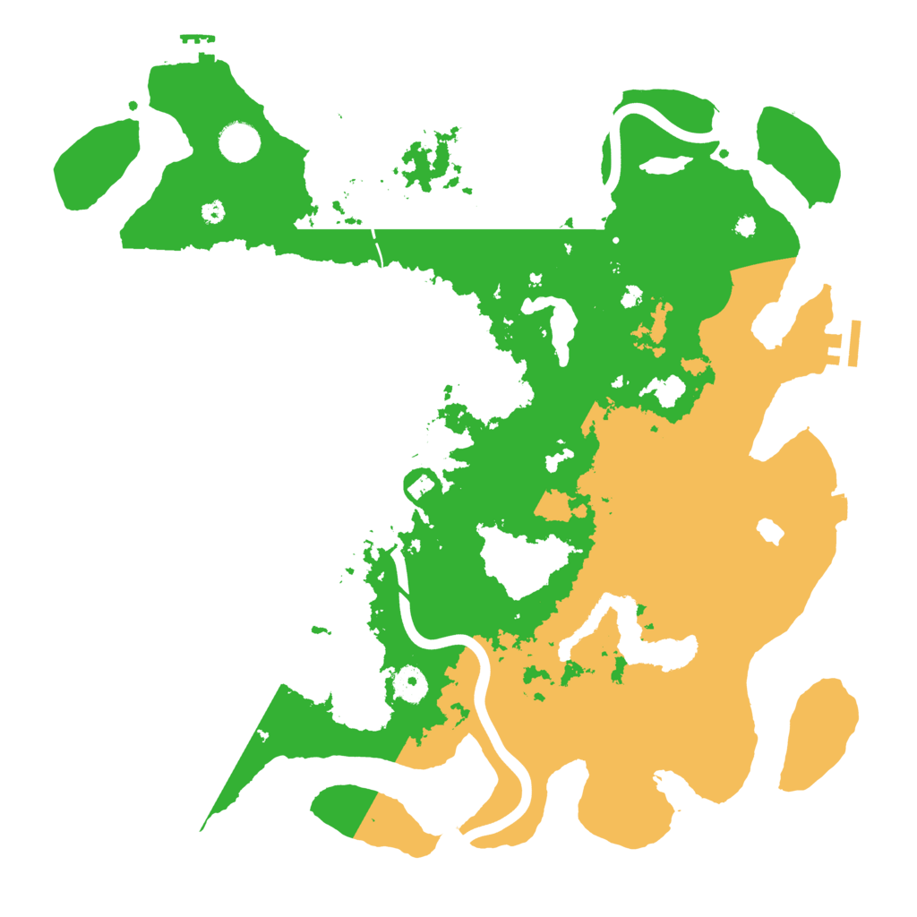 Biome Rust Map: Procedural Map, Size: 4000, Seed: 9374285