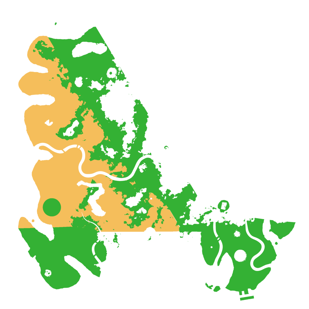Biome Rust Map: Procedural Map, Size: 4500, Seed: 1437204557