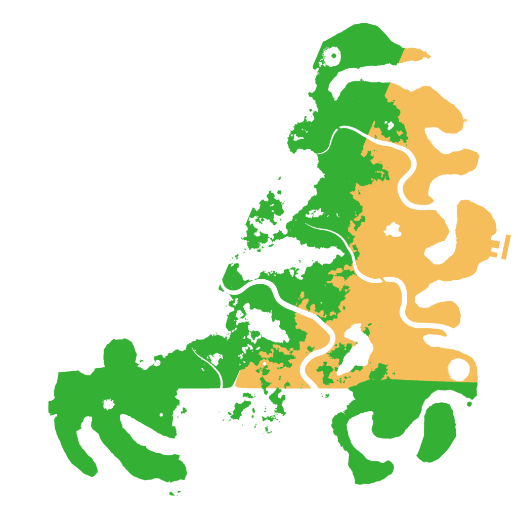 Biome Rust Map: Procedural Map, Size: 4200, Seed: 2542
