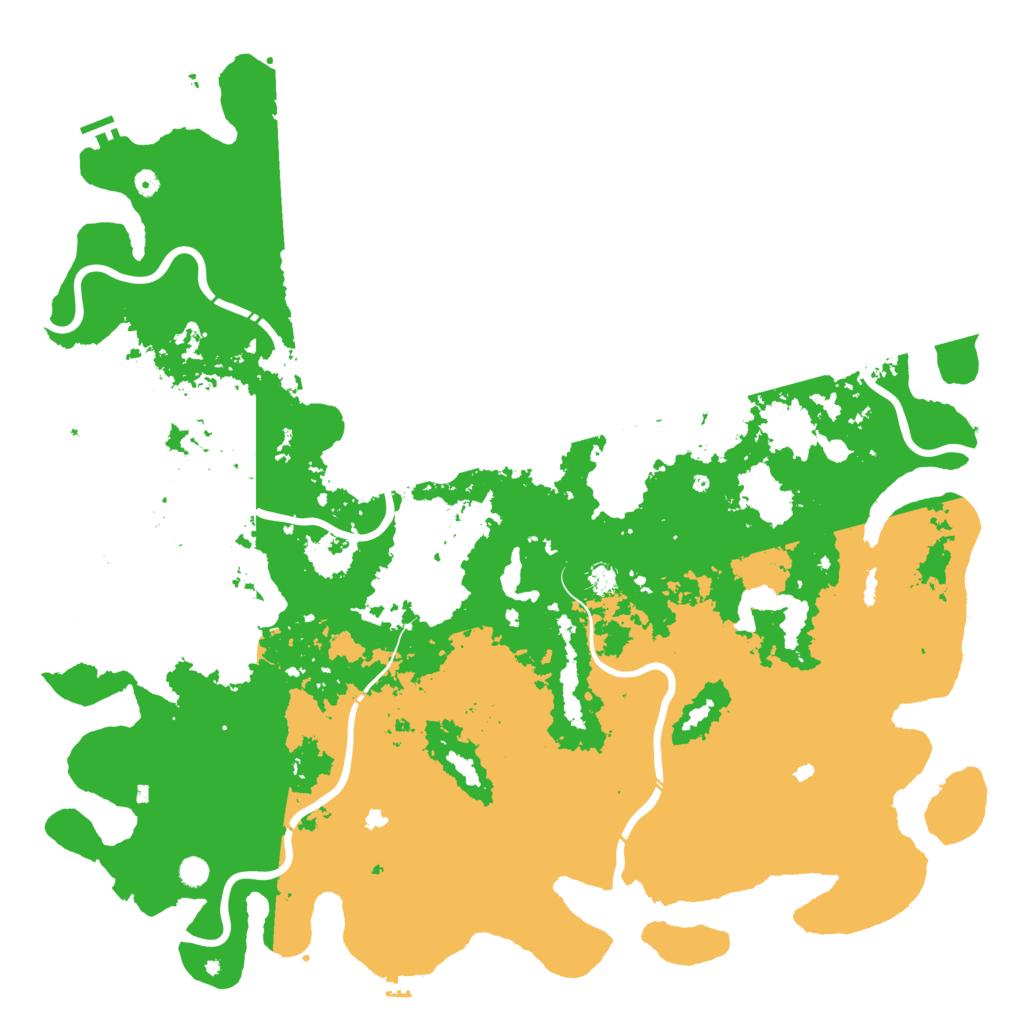 Biome Rust Map: Procedural Map, Size: 6000, Seed: 220376187