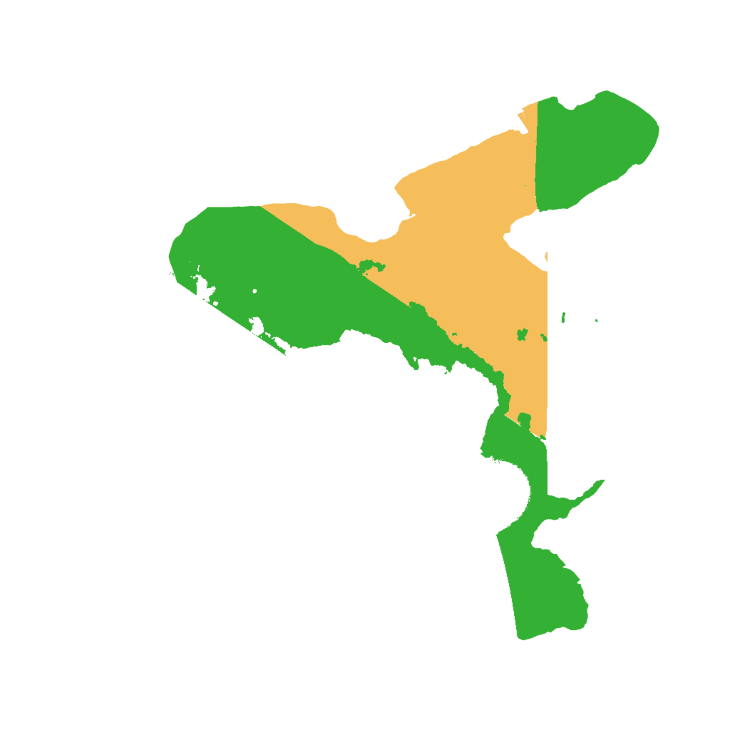 Biome Rust Map: Procedural Map, Size: 2000, Seed: 1078846477