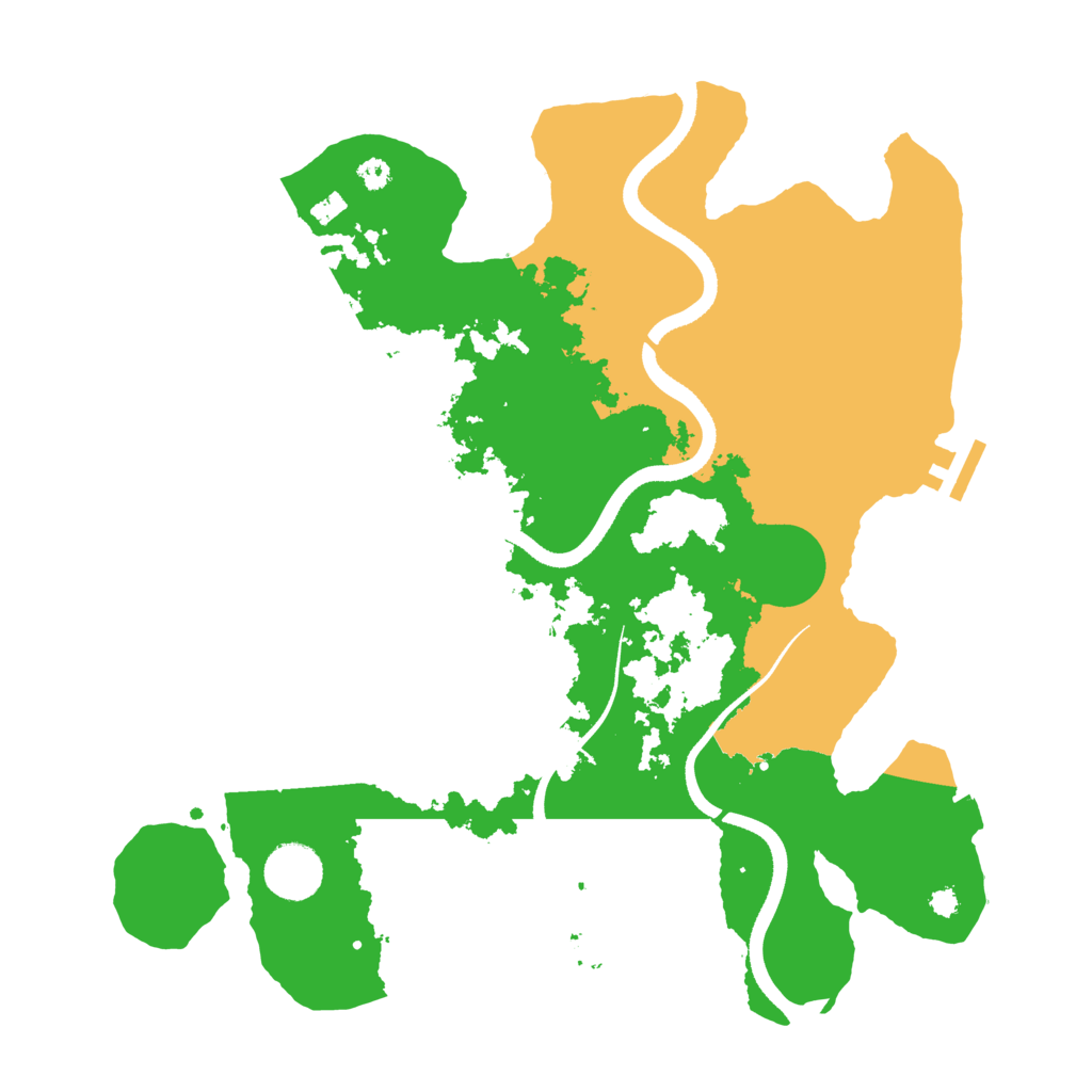 Biome Rust Map: Procedural Map, Size: 3500, Seed: 485551449