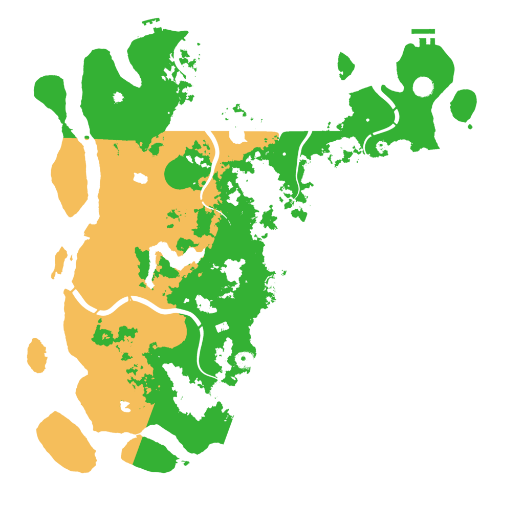 Biome Rust Map: Procedural Map, Size: 4500, Seed: 62917501