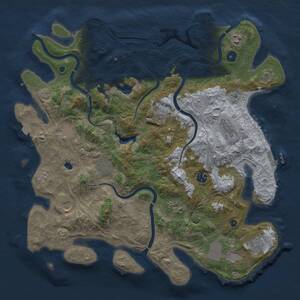 Thumbnail Rust Map: Procedural Map, Size: 4250, Seed: 1204397079, 17 Monuments