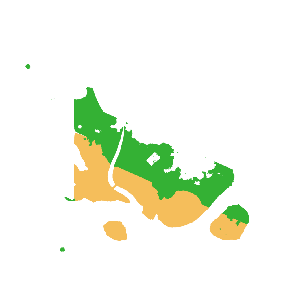 Biome Rust Map: Procedural Map, Size: 2500, Seed: 61396