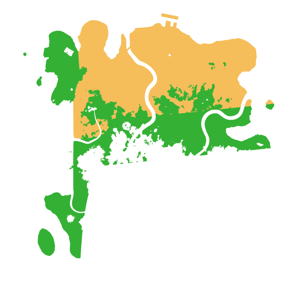 Biome Rust Map: Procedural Map, Size: 3500, Seed: 1272881486