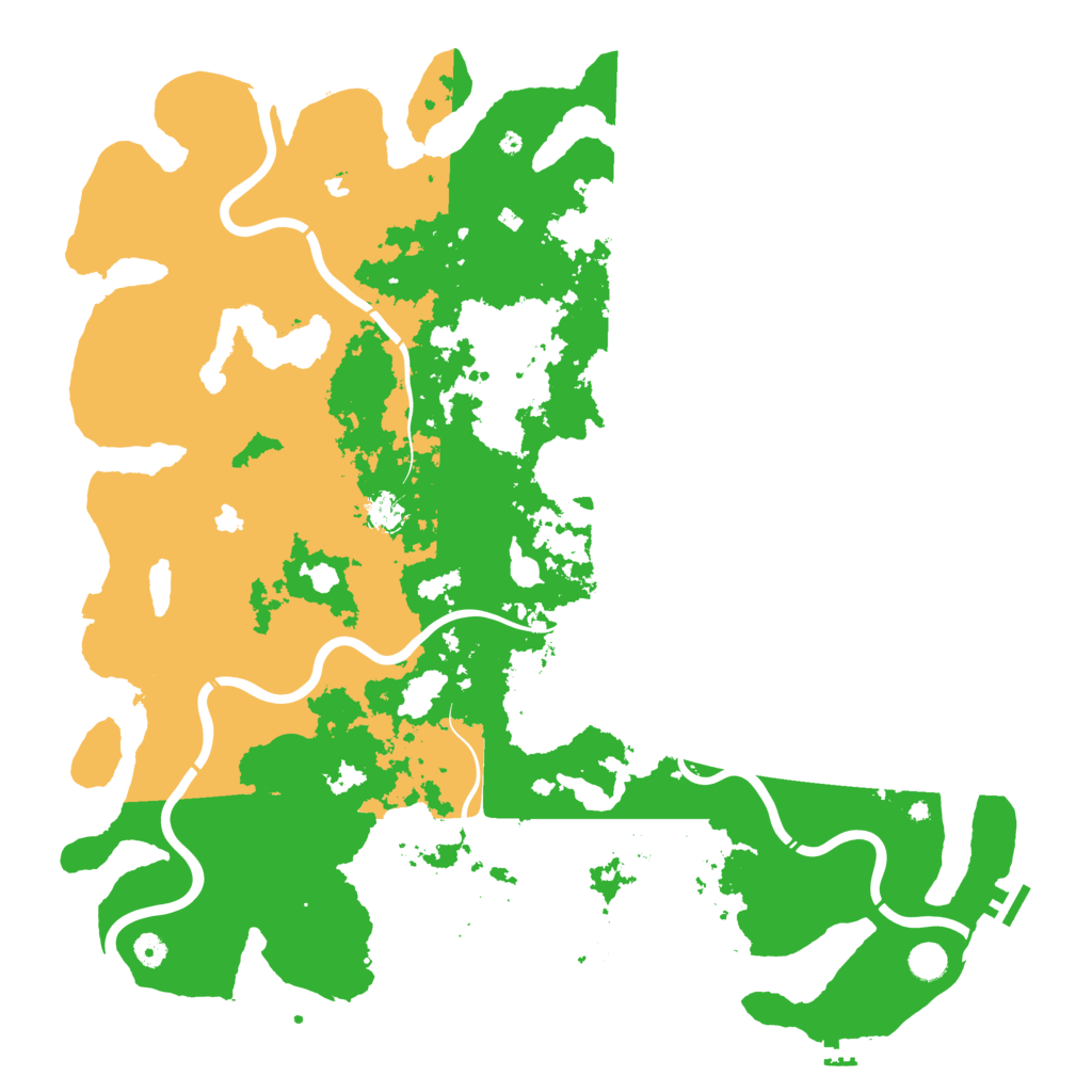 Biome Rust Map: Procedural Map, Size: 5000, Seed: 1344442765