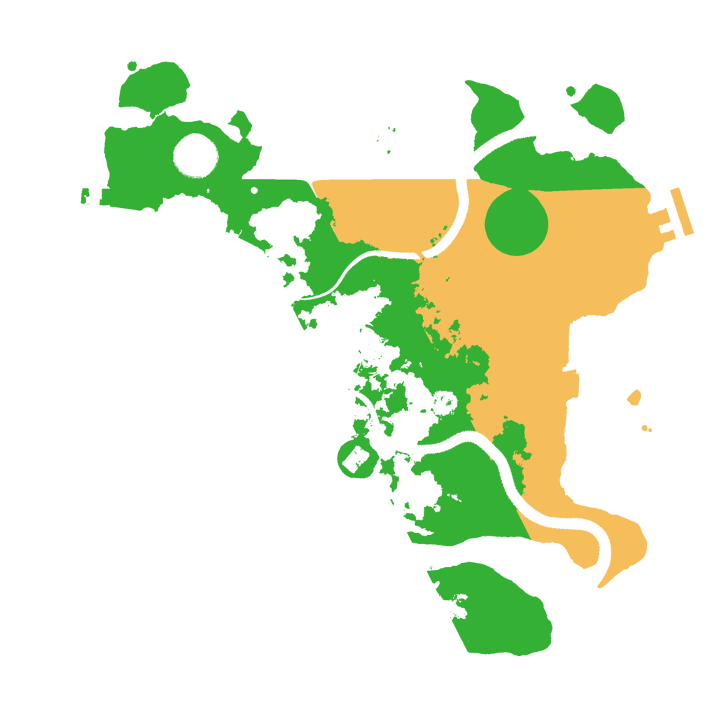 Biome Rust Map: Procedural Map, Size: 3000, Seed: 18045