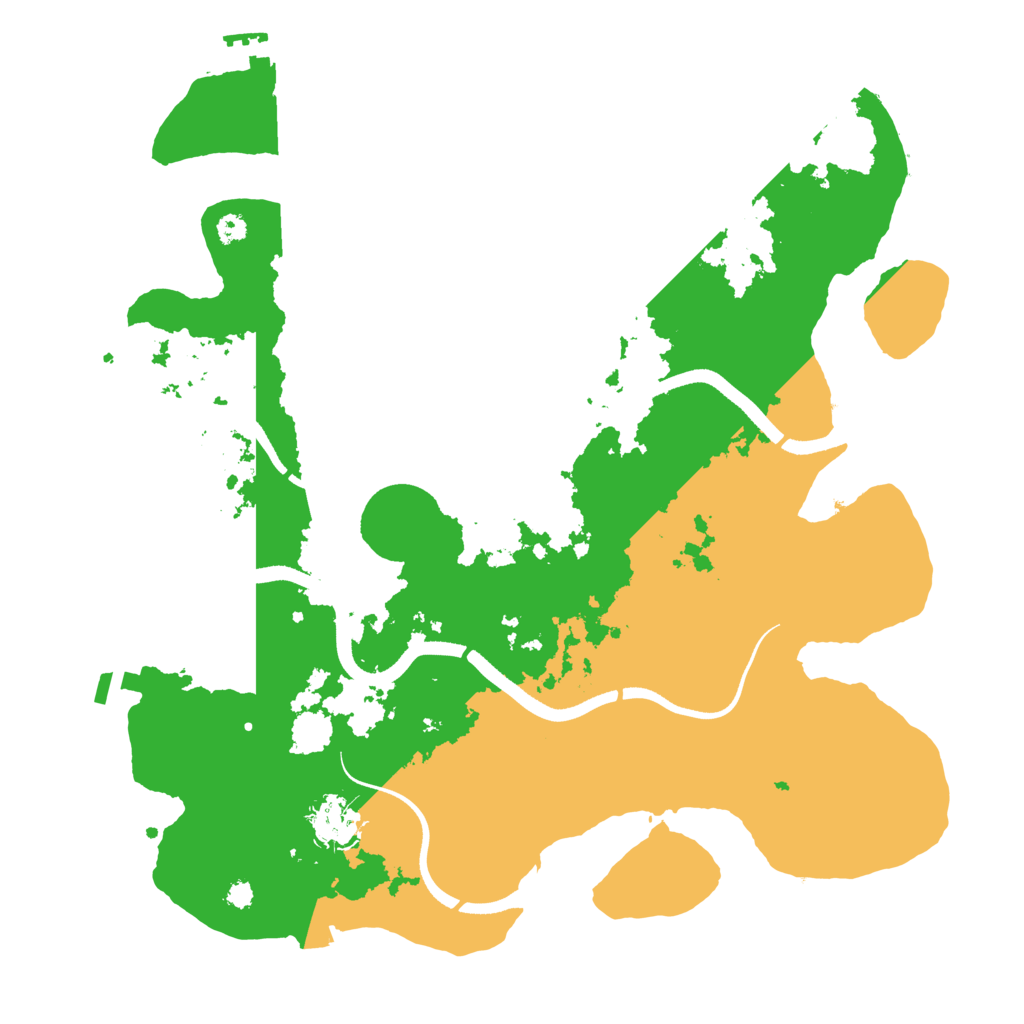 Biome Rust Map: Procedural Map, Size: 3500, Seed: 1991940778