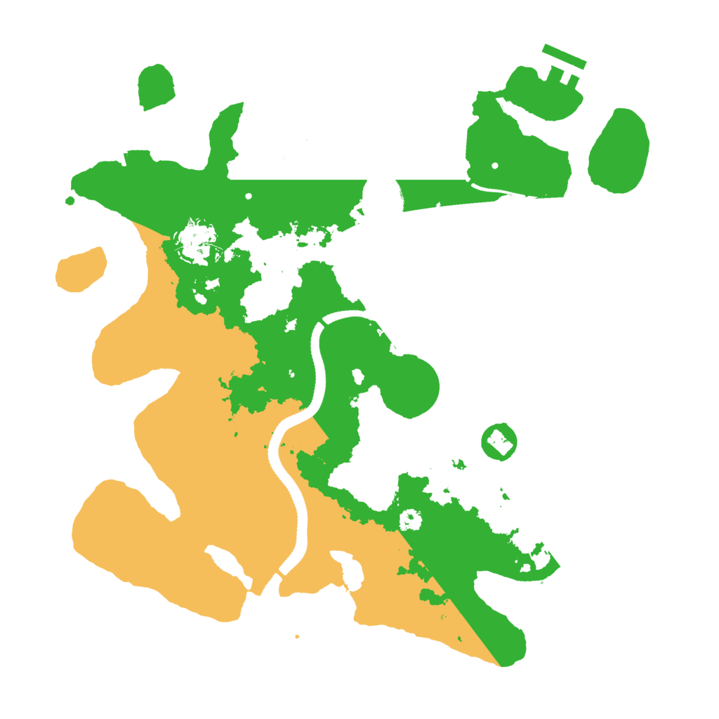 Biome Rust Map: Procedural Map, Size: 3200, Seed: 554894949