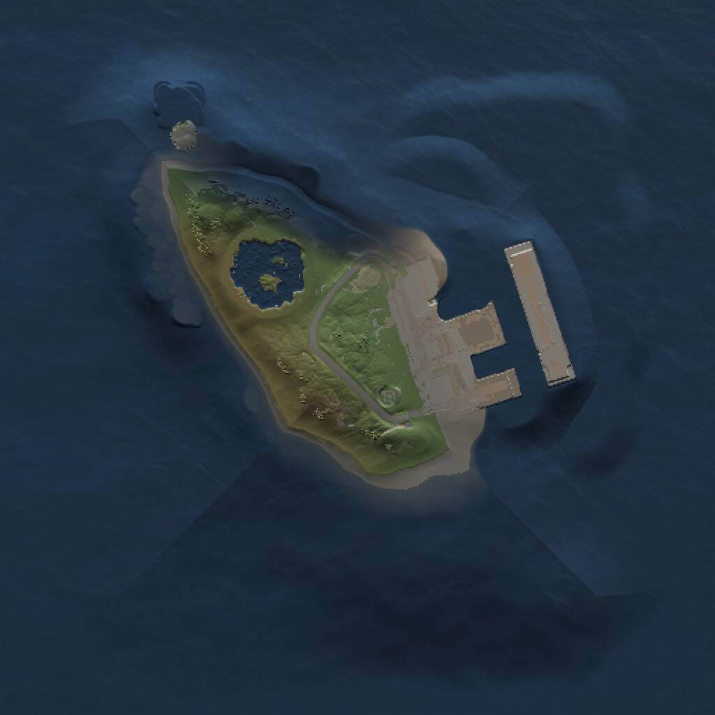 Rust Map: Procedural Map, Size: 1000, Seed: 1869860276, 2 Monuments