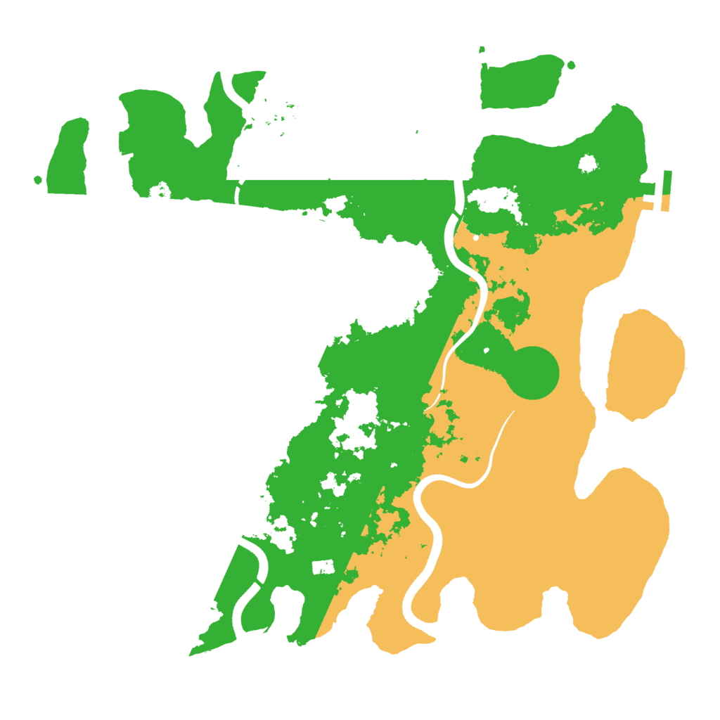 Biome Rust Map: Procedural Map, Size: 3550, Seed: 564295198