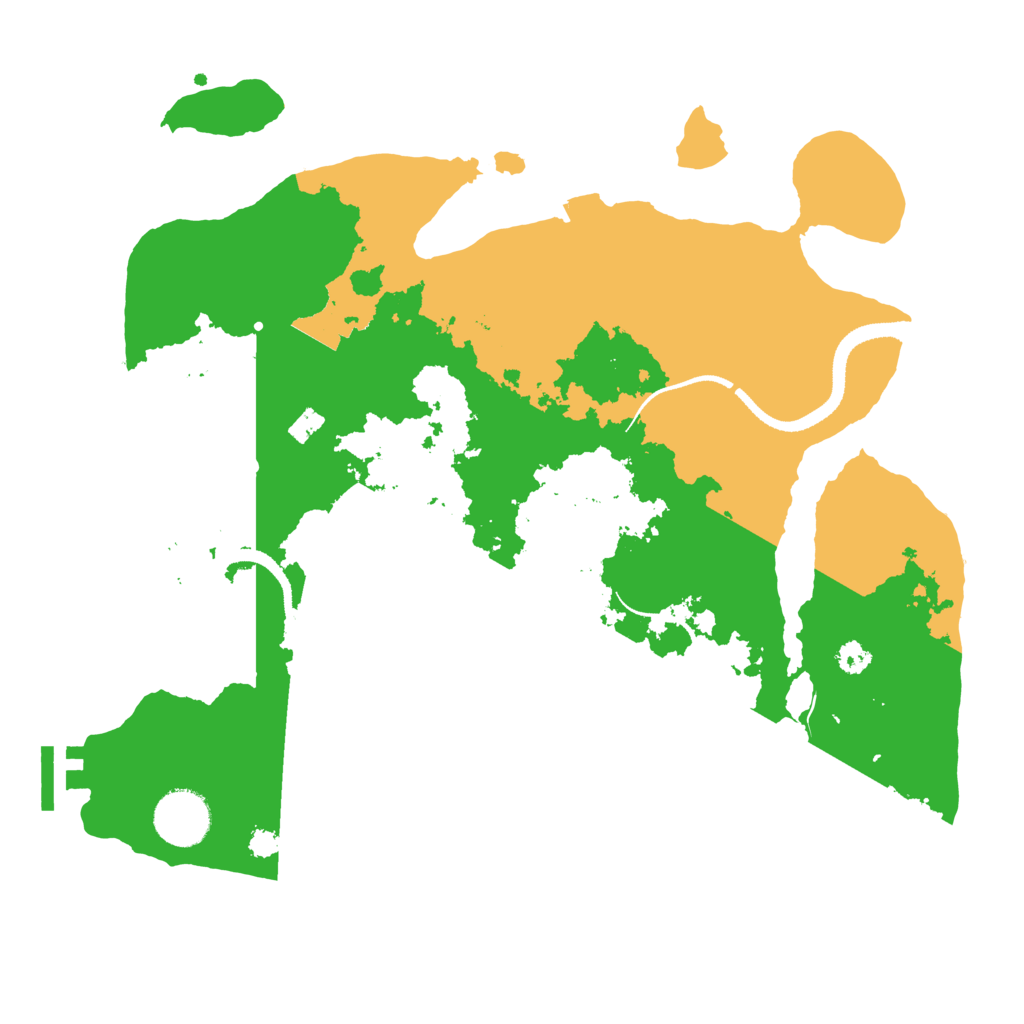 Biome Rust Map: Procedural Map, Size: 3200, Seed: 674468194
