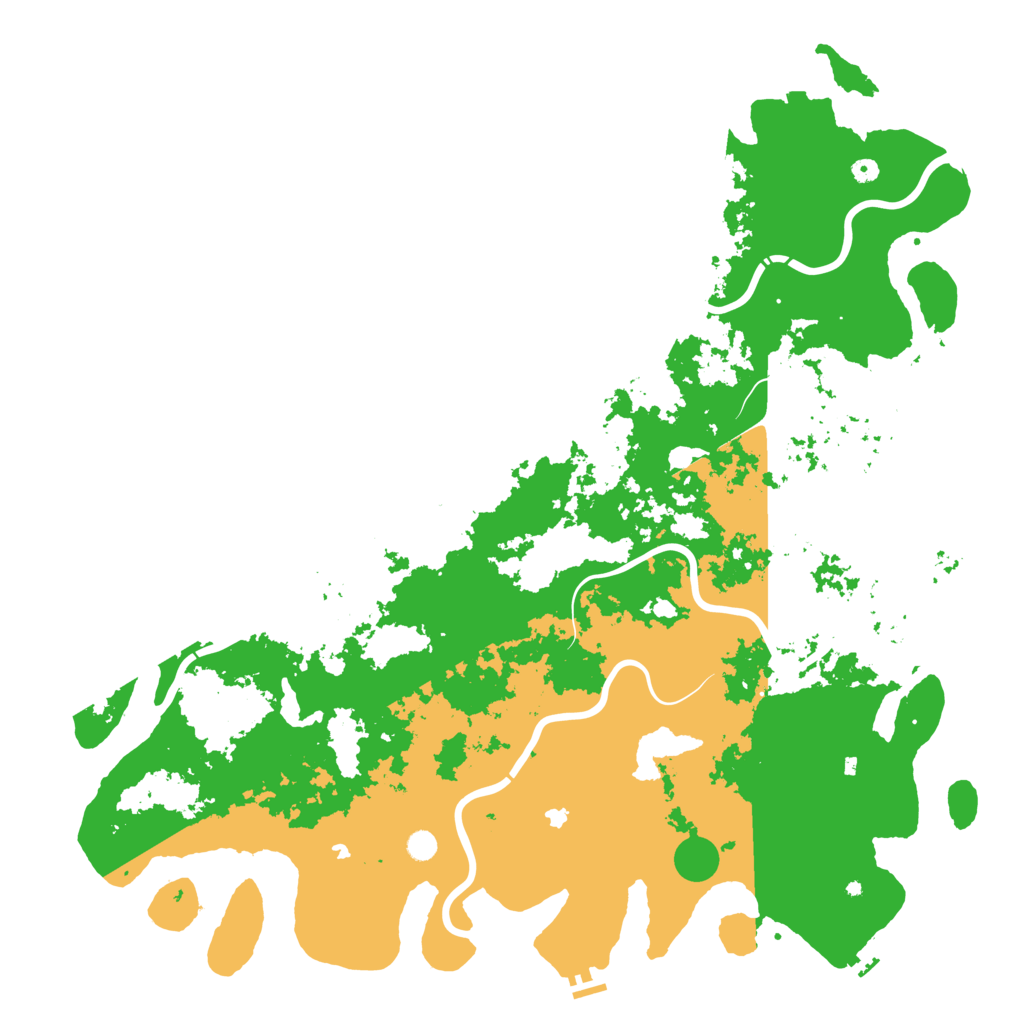 Biome Rust Map: Procedural Map, Size: 6000, Seed: 1165651871