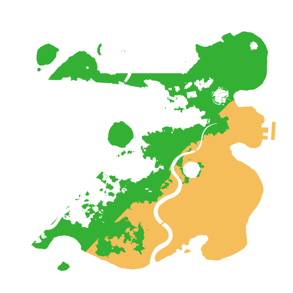 Biome Rust Map: Procedural Map, Size: 3250, Seed: 1421939441