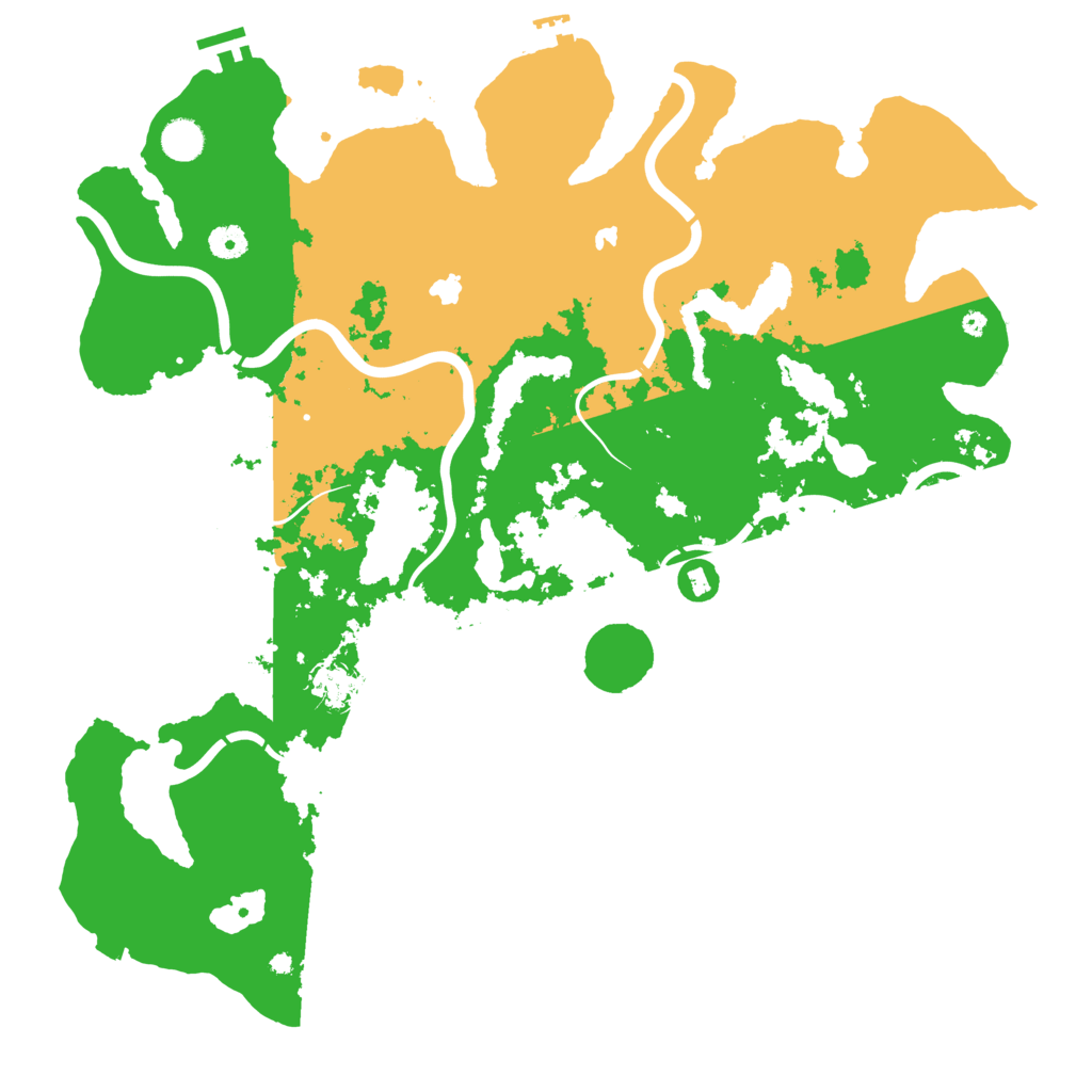 Biome Rust Map: Procedural Map, Size: 4500, Seed: 355937260