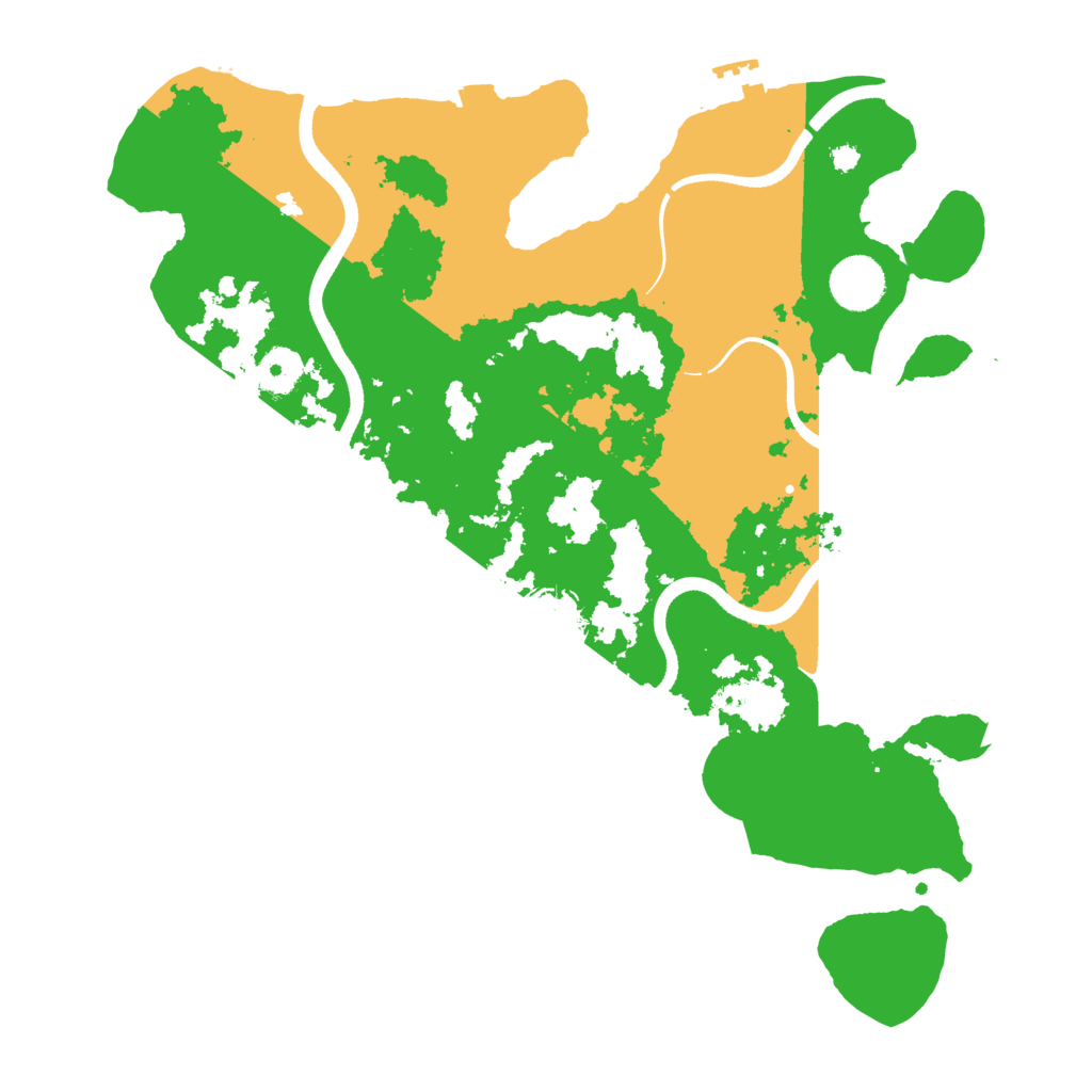 Biome Rust Map: Procedural Map, Size: 3600, Seed: 412061