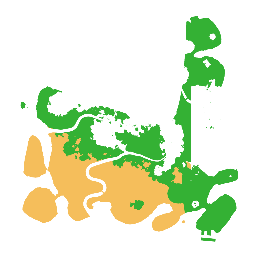 Biome Rust Map: Procedural Map, Size: 3500, Seed: 20260809