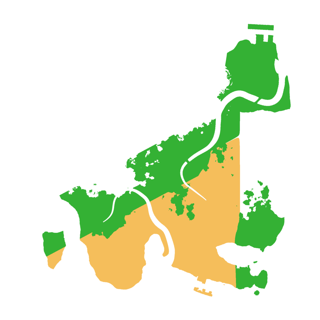 Biome Rust Map: Procedural Map, Size: 2500, Seed: 1248218077