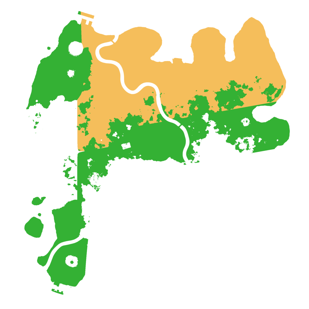 Biome Rust Map: Procedural Map, Size: 3800, Seed: 421983891