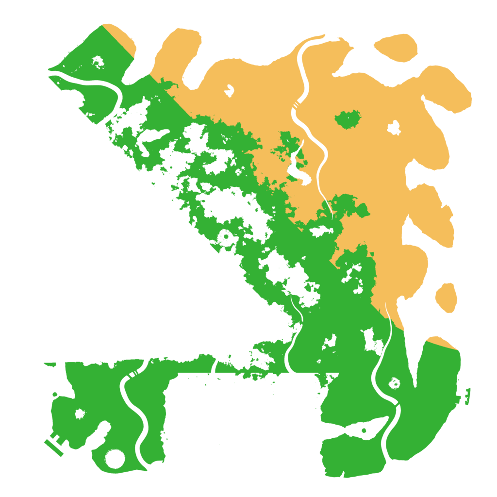 Biome Rust Map: Procedural Map, Size: 4500, Seed: 2073801511
